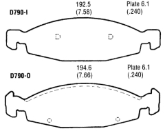 Bremsklötze Vorne - Brakepads Front  Grand Cherokee 99-02